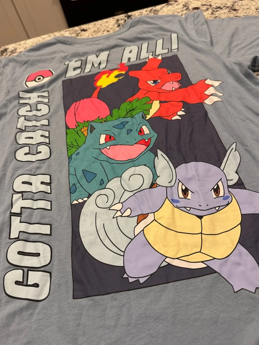 Pokemon Gray 'Gotta Catch 'Em All' Graphic Tee